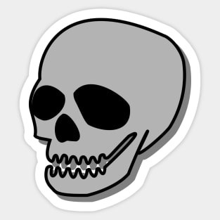 Cartoon Skull Sticker